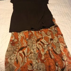 Skirt and shirt